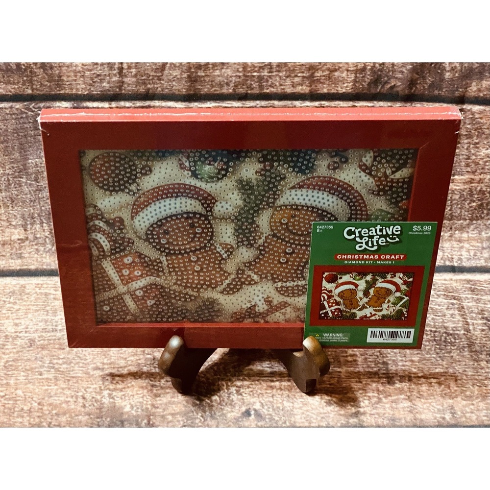 Gingerbread Rectangle Diamond Painting Kit in Frame Hobby Lobby Creative Life